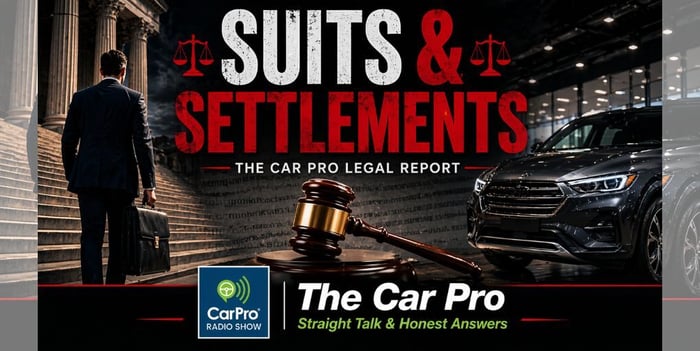 Suits & Settlements-The Car Pro Legal Roundup