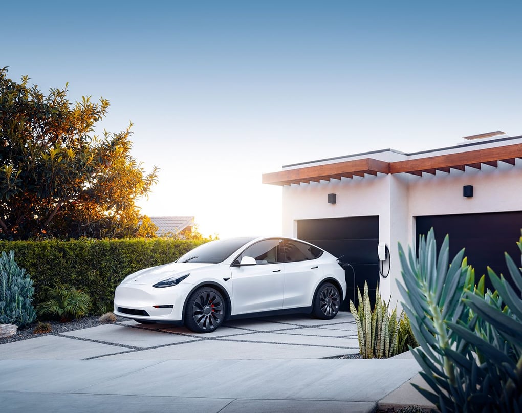Tesla home charging station. Photo Courtesy of Tesla, Inc.