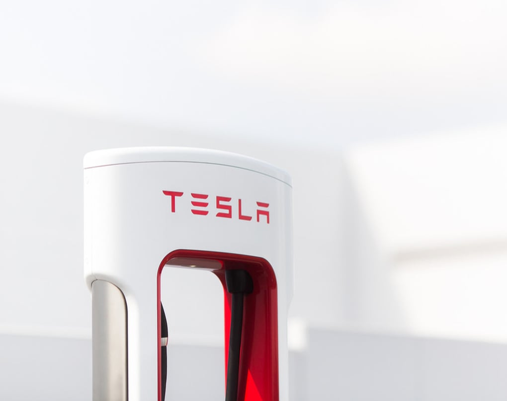 Generic photo of a Tesla Supercharger. Photo Courtesy of Tesla, Inc.