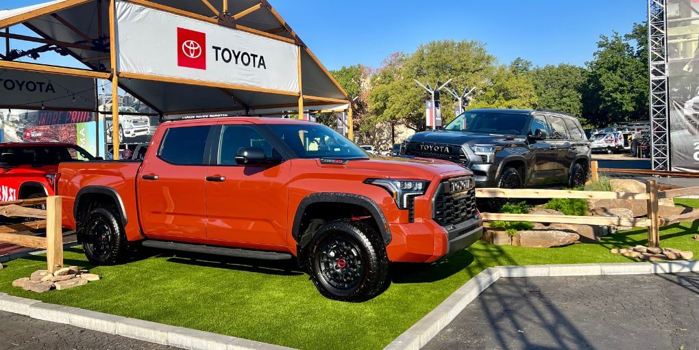 Toyota display at the 2023 State Fair Of Texas. Photo: CarPro. September 2023.