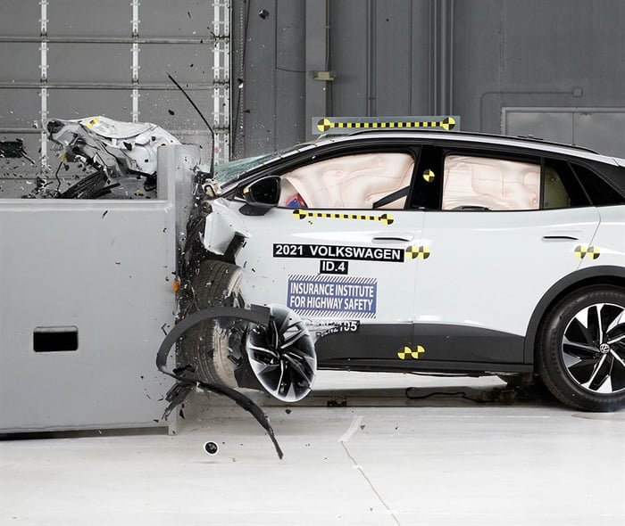 Electric Volkswagen ID.4 SUV Wins Top Safety Award