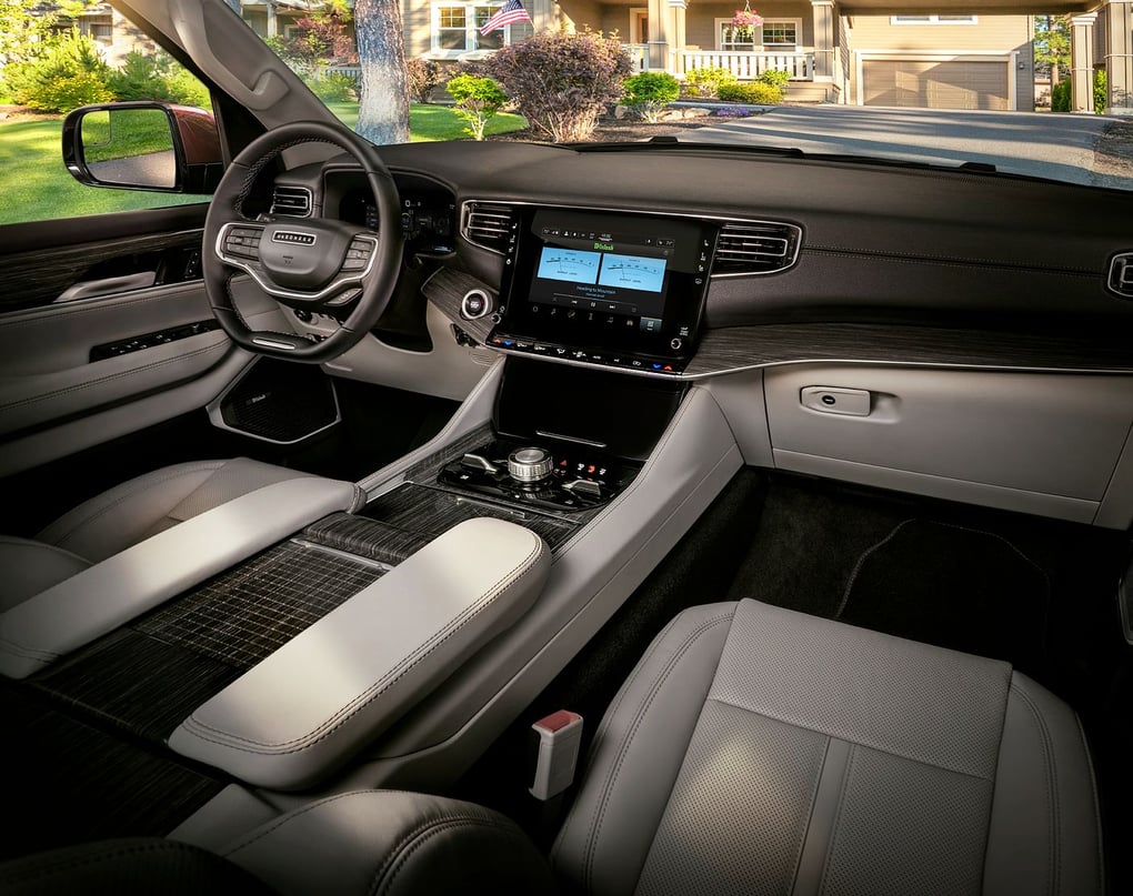 The Jeep Wagoneer L is named to Wards Auto 10 Best Interiors and UX list for 2023. Photo Credit: Stellantis.