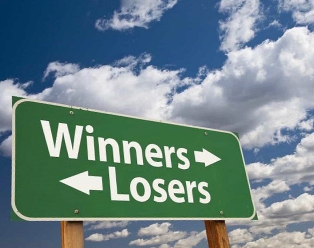 Winners Losers Sign