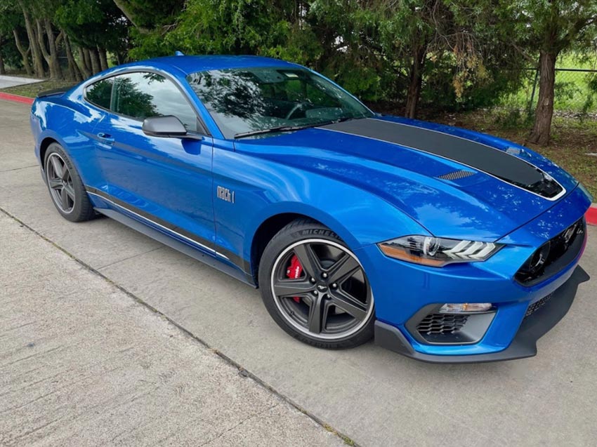 Details about   2021 Ford Mustang Mach 1 Velocity Blue 